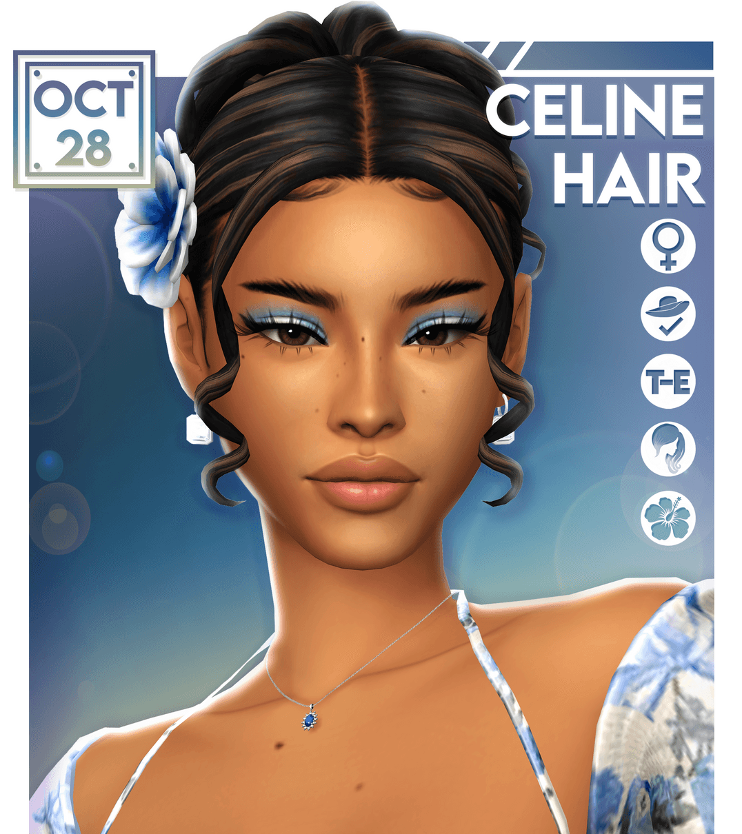 Скриншот мода Прическа Celine Hair